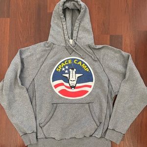 NASA Space Camp Grey Sweatshirt Hoodie in Medium!